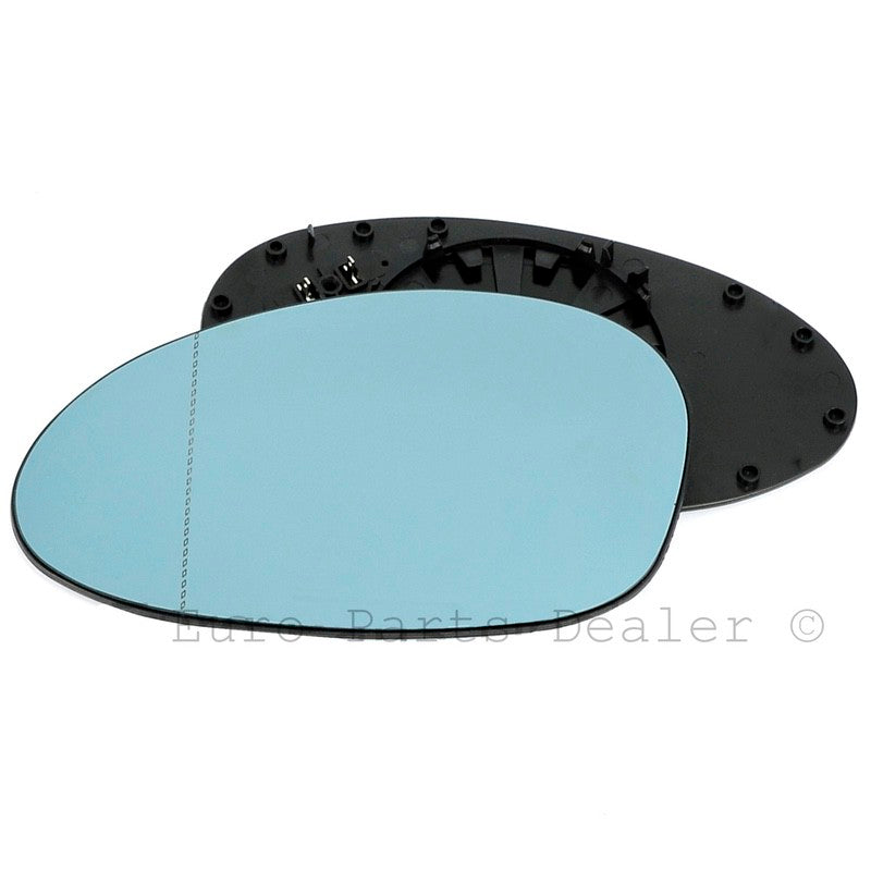 BMW Z4 E85 E86 2003 2009-LeftBlue wing mirror glass – Heated (Blind Spot)