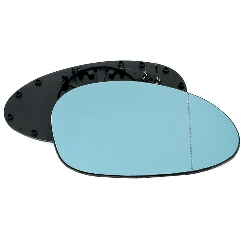 BMW M3 E46 2000 2006-RightBlue wing mirror glass – Heated (Blind Spot)