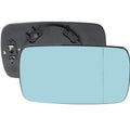 BMW 3 Series E46 1998 2005-RightBlue wing mirror glass – Heated (Blind Spot)